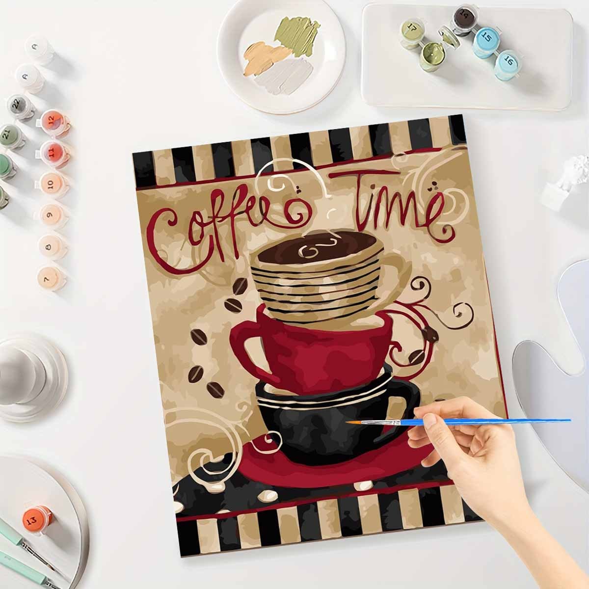 Art Craft Letter A - مجموعة الرسم بالأرقام للكبار المبتدئين 40×50