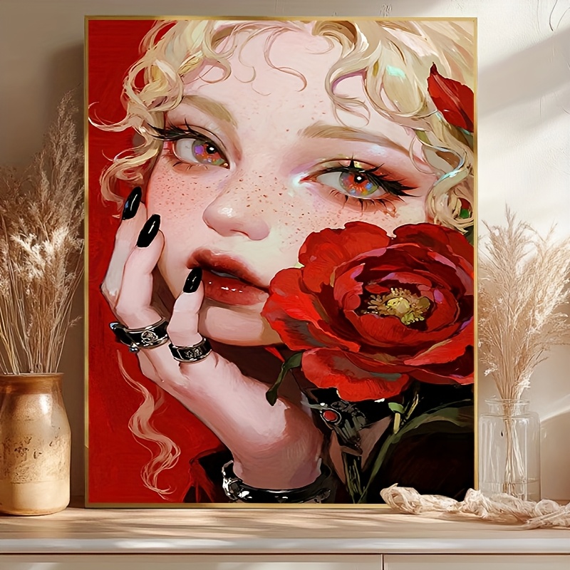 Art Craft Letter A - مجموعة الرسم بالأرقام للكبار المبتدئين، لوحة