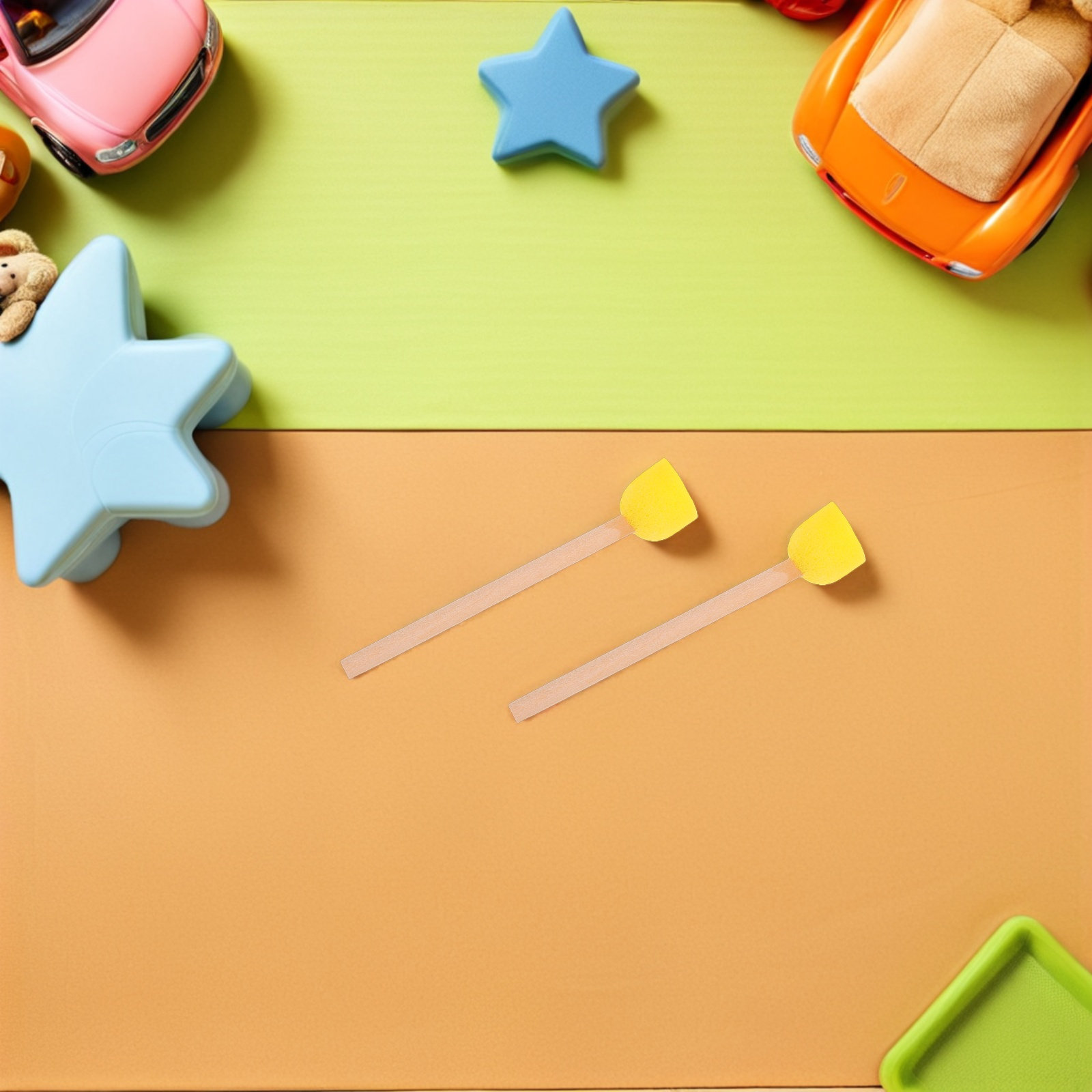 Art Craft For Preschoolers - 80 قطعة من فرش الإسفنج المستديرة