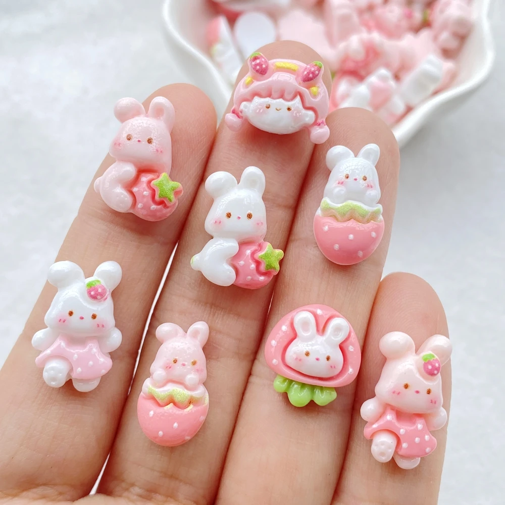 Art Craft Rabbit - 30 قطعة من الراتنج الملون على