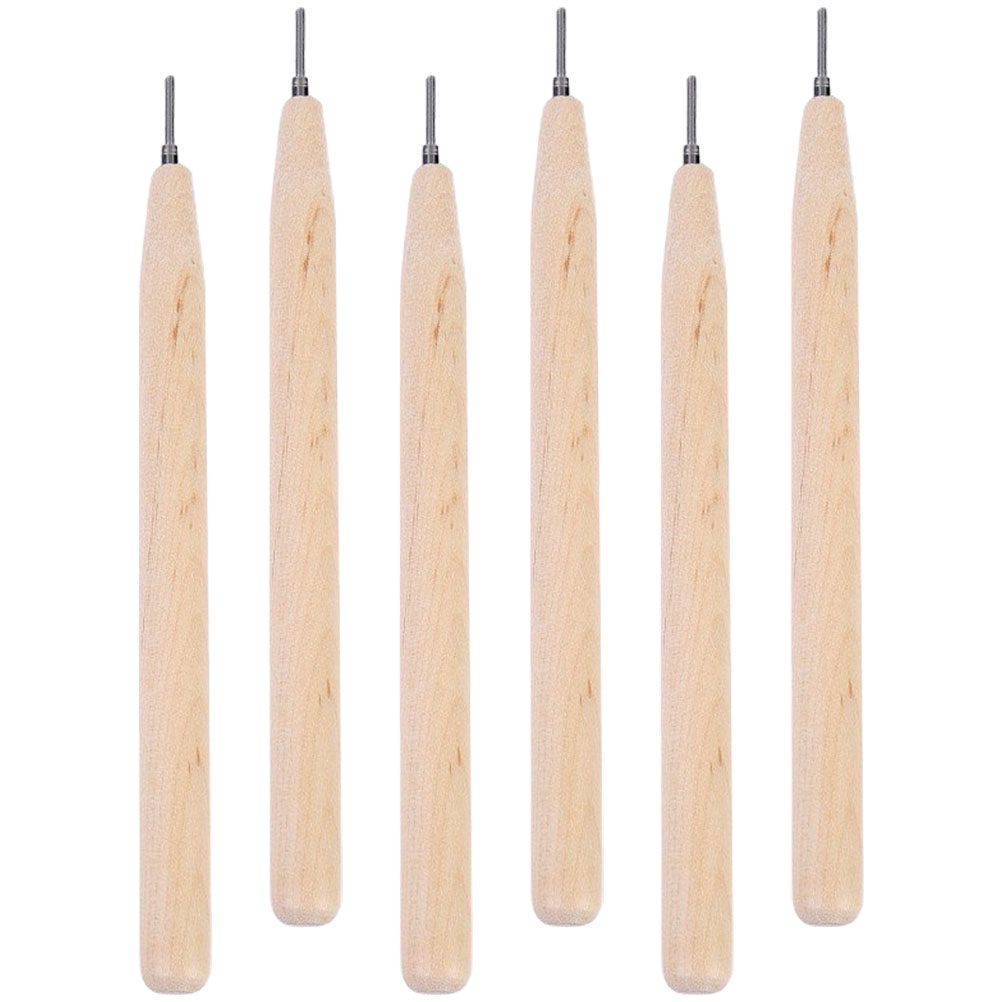 Art Craft Wood - مجموعة من 6 أقلام لف الورق