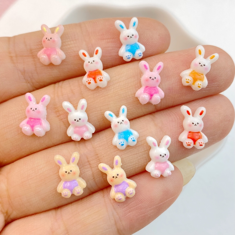 Art Craft Rabbit - دلايات راتنج فن الأظافر المختلط ،
