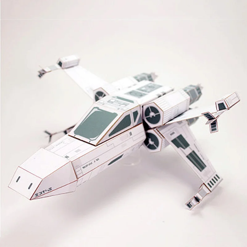 Art X Craft - X-WING مقاتلة ورقة بيضاء نموذج صغير