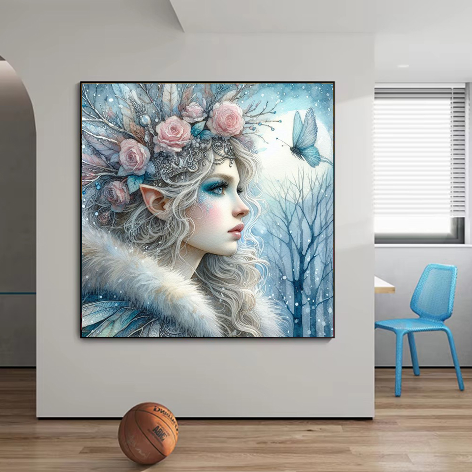 لوحة فنية ماسية تطريز قزم ذاتي - مراجعة Art Craft Winter وسعره