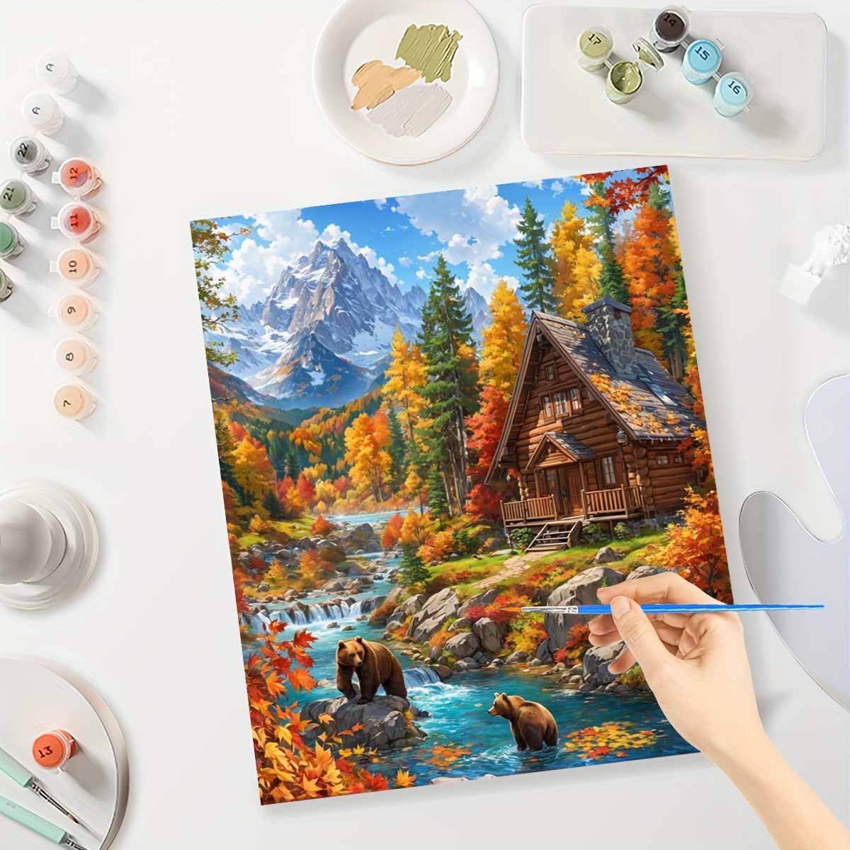 مجموعة الرسم بالأرقام للكبار ا - مراجعة Art And Craft Autumn وسعره
