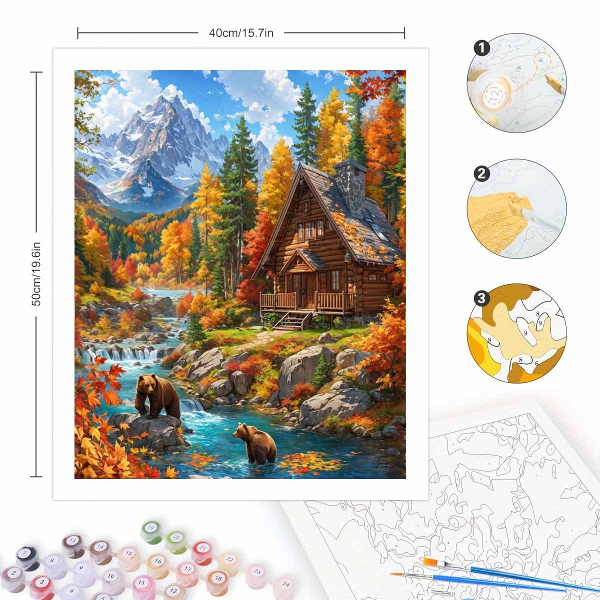 مجموعة الرسم بالأرقام للكبار ا - مراجعة Art And Craft Autumn وسعره