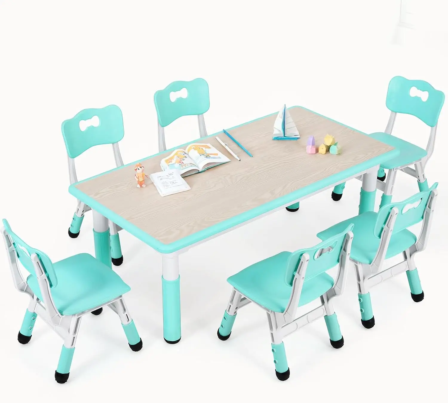 طاولة أطفال مع 6 كراسي، مكتب ق - مراجعة Art Craft For Preschoolers وسعره