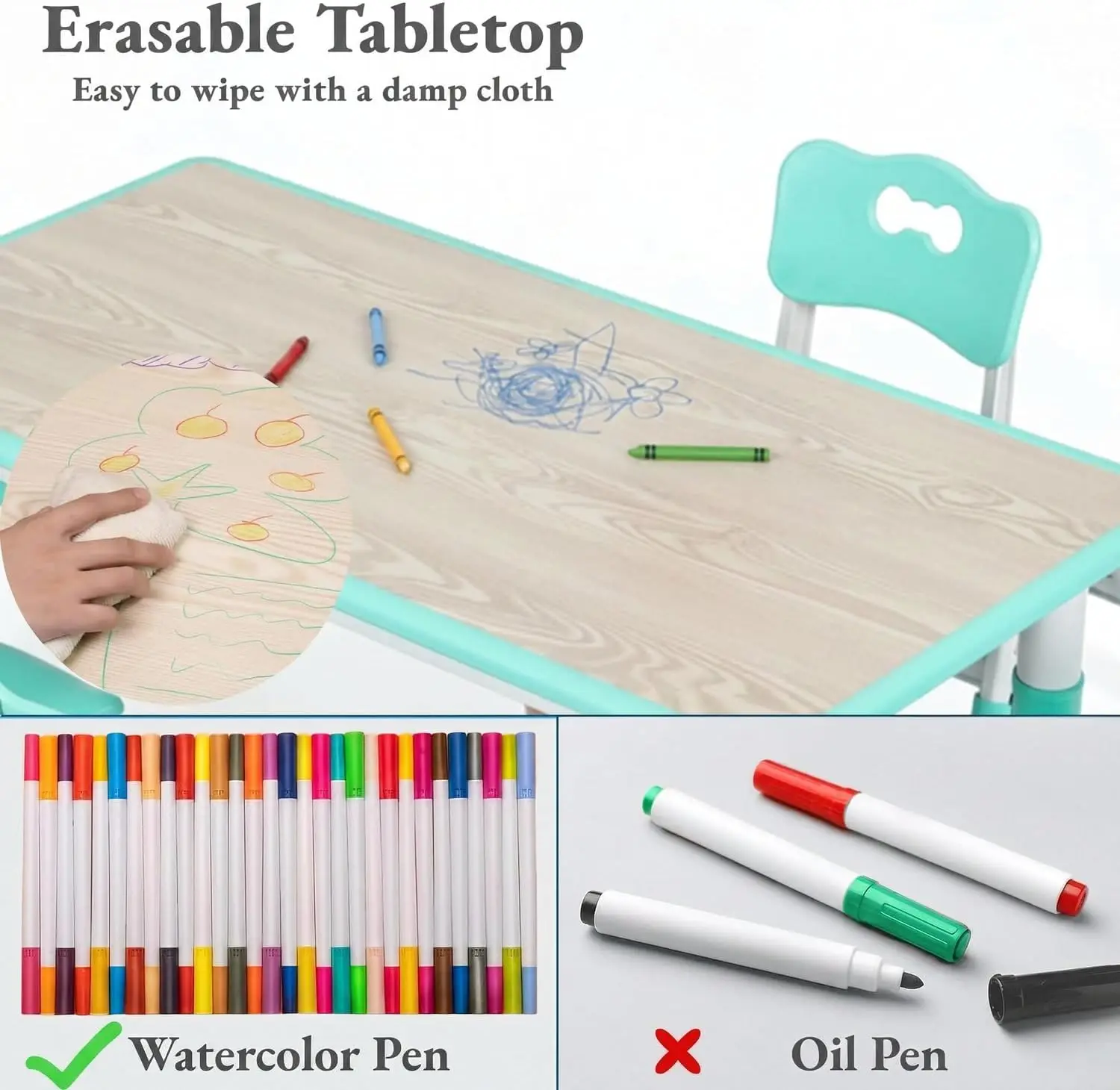 طاولة أطفال مع 6 كراسي، مكتب ق - مراجعة Art Craft For Preschoolers وسعره