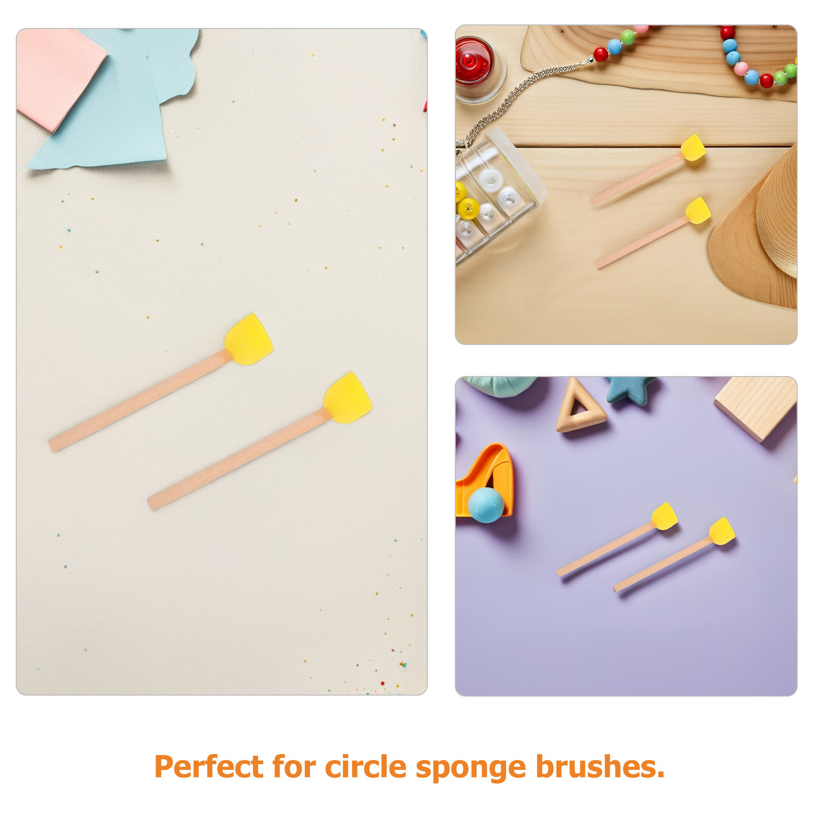 80 قطعة من فرش الإسفنج المستدي - مراجعة Art Craft For Preschoolers وسعره