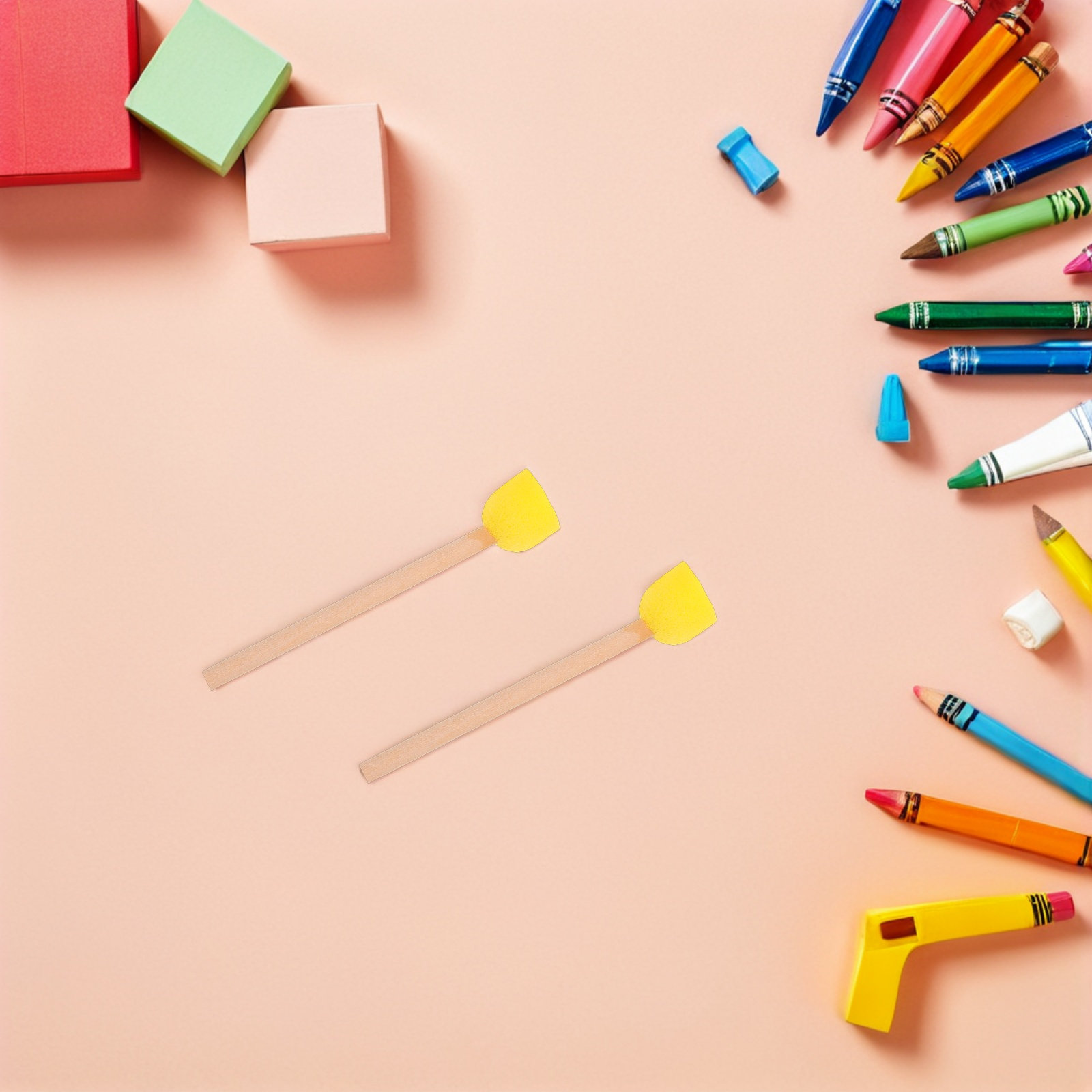 80 قطعة من فرش الإسفنج المستدي - مراجعة Art Craft For Preschoolers وسعره