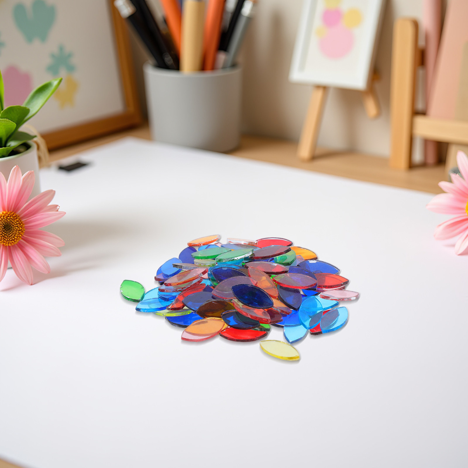 443 قطعة من بلاط الفسيفساء الز - مراجعة Art Craft Leaves وسعره