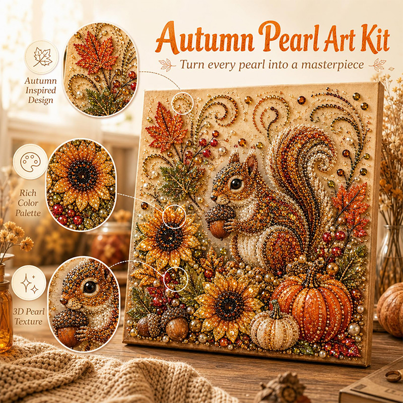 مجموعة فن الرسم باللؤلؤ لفصل ا - مراجعة Art And Craft Autumn وسعره