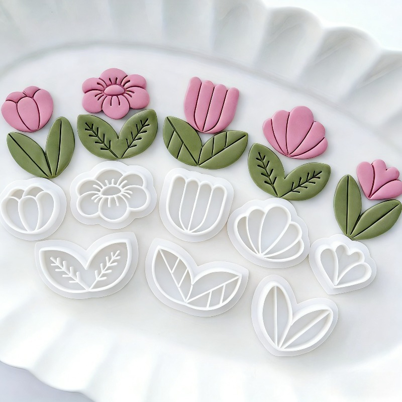 8 قطع من قوالب الطين البوليمري - مراجعة Art Craft Leaves وسعره