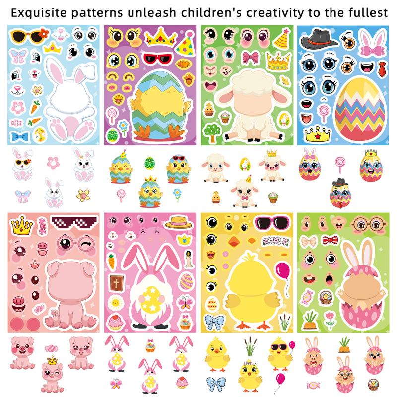 ملصقات ألغاز بيض عيد الفصح الك - مراجعة Art Craft Rabbit وسعره