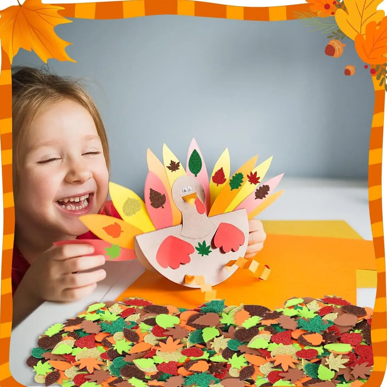 حرف ورقة الخريف لحرف الأطفال ، - مراجعة Art Craft Leaves وسعره