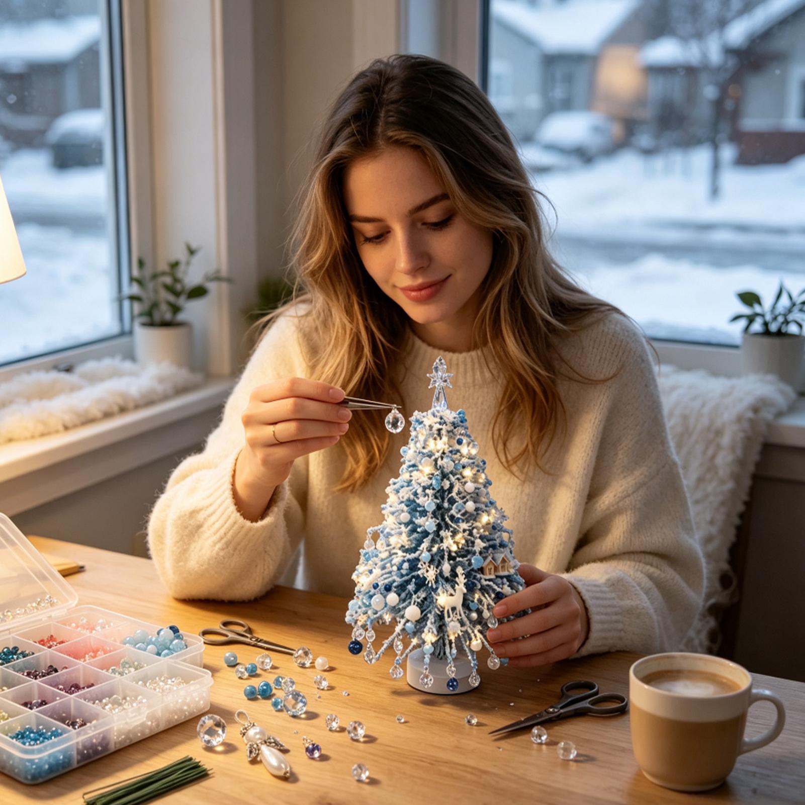 فن تزيين شجرة عيد الميلاد بالخ - مراجعة Art Craft Winter وسعره