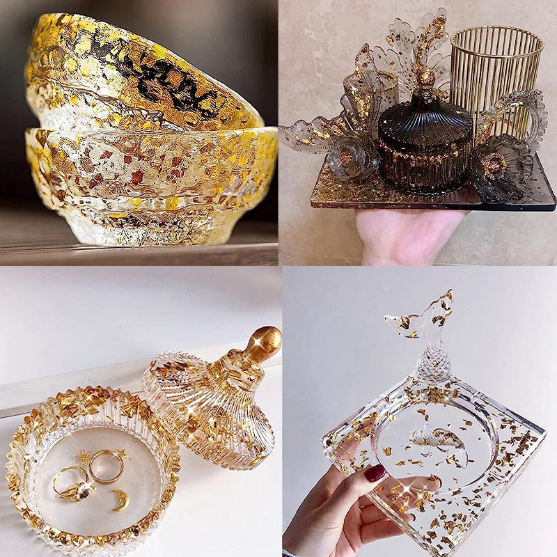 200 قطعة من أوراق الذهب المقلد - مراجعة Art Craft Leaves وسعره