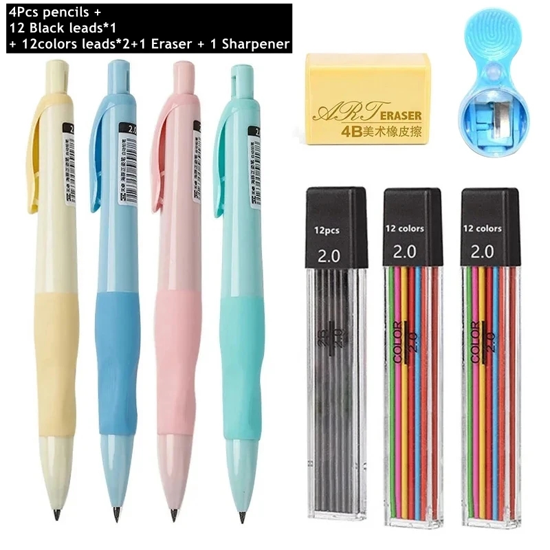 مجموعة أقلام رصاص ميكانيكية 2. - مراجعة Staedtler Pencil Lumocolor وسعره
