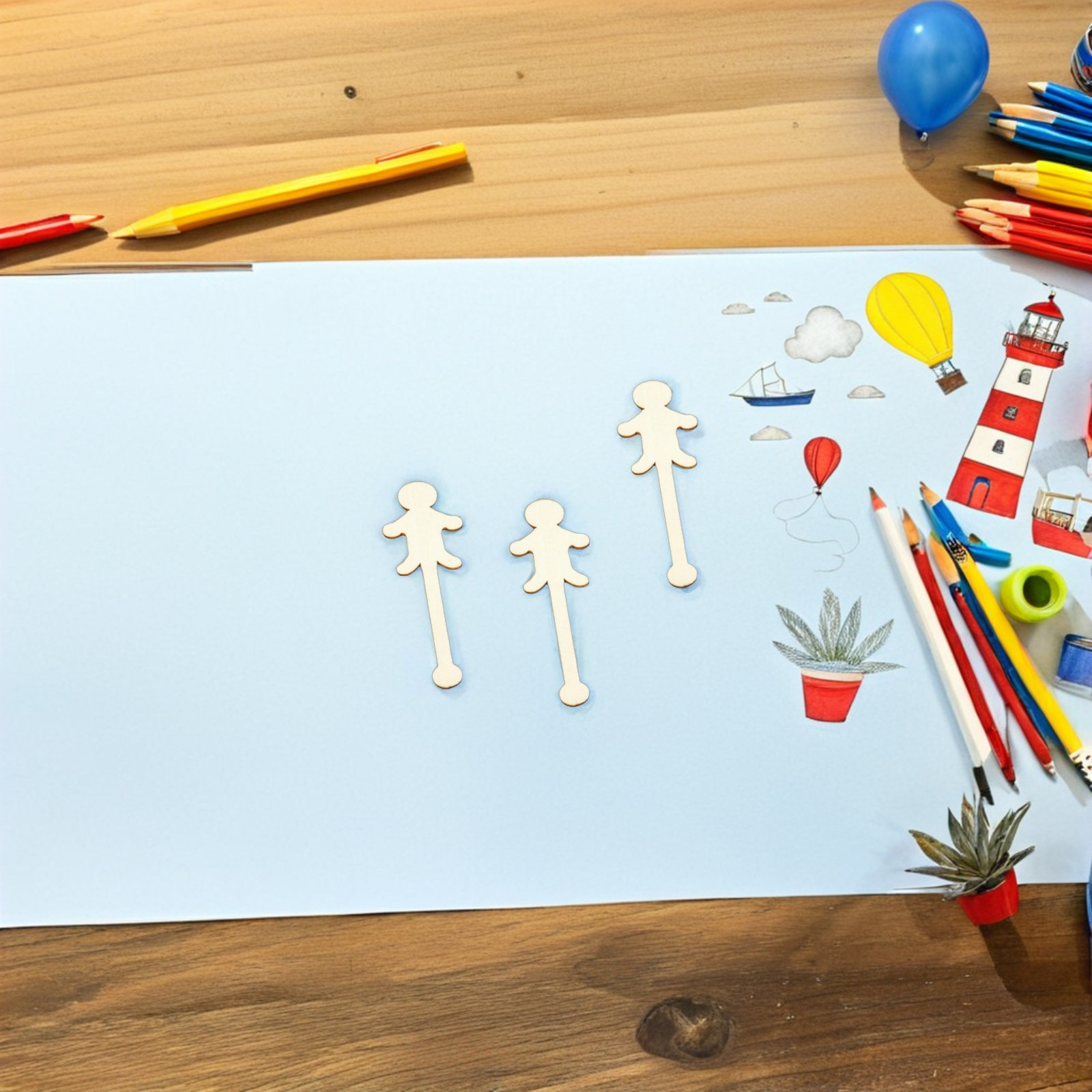 100 قطعة من أعواد الآيس كريم ا - مراجعة Art Craft With Ice Cream Stick وسعره