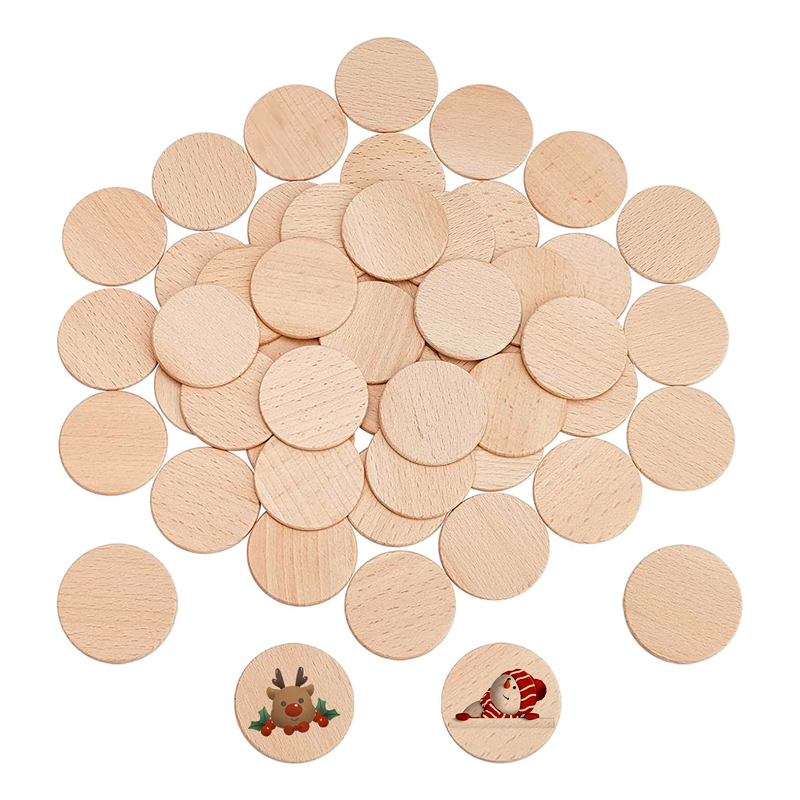 عملات دائرية من خشب الزان الطب - مراجعة Art Craft Letter A وسعره