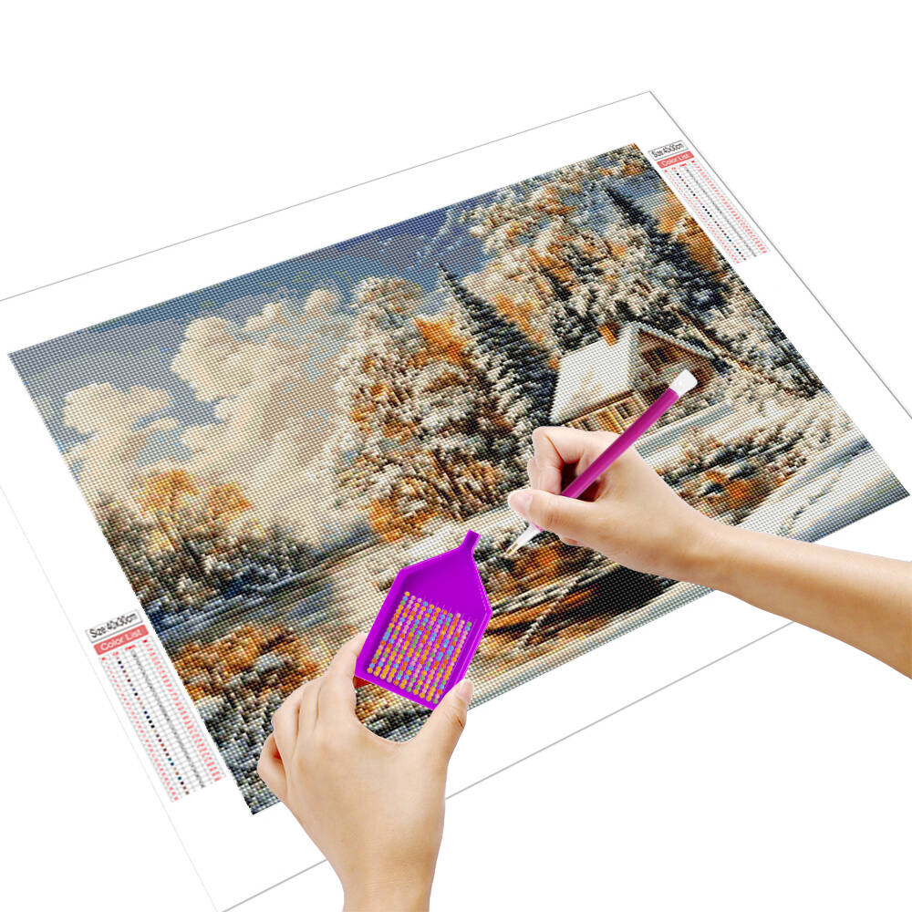 ديزني الماس اللوحة الكرتون حور - مراجعة Art Craft Winter وسعره