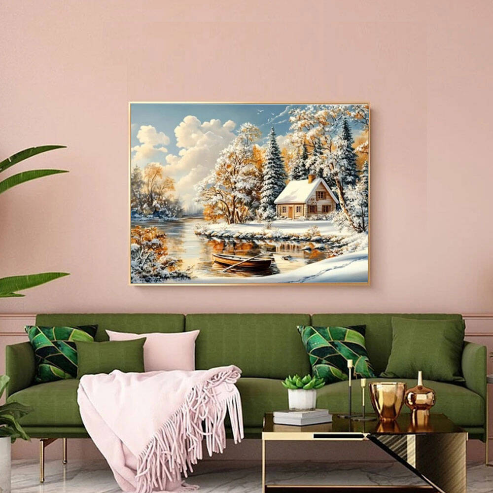 ديزني الماس اللوحة الكرتون حور - مراجعة Art Craft Winter وسعره