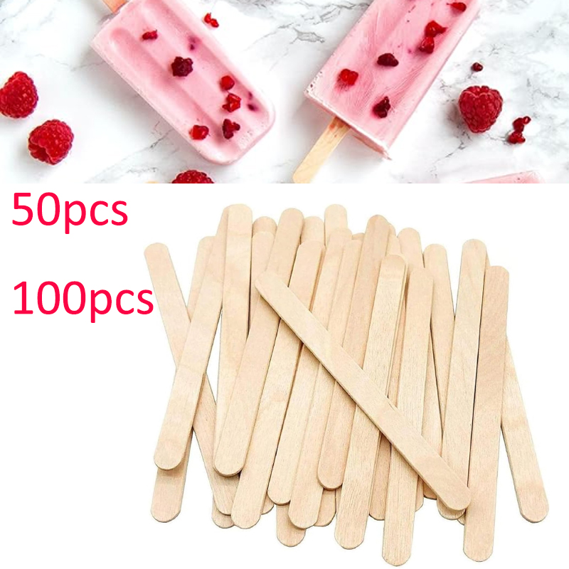    50/100 قطعة من أعواد المصا - مراجعة Art Craft With Ice Cream Stick وسعره