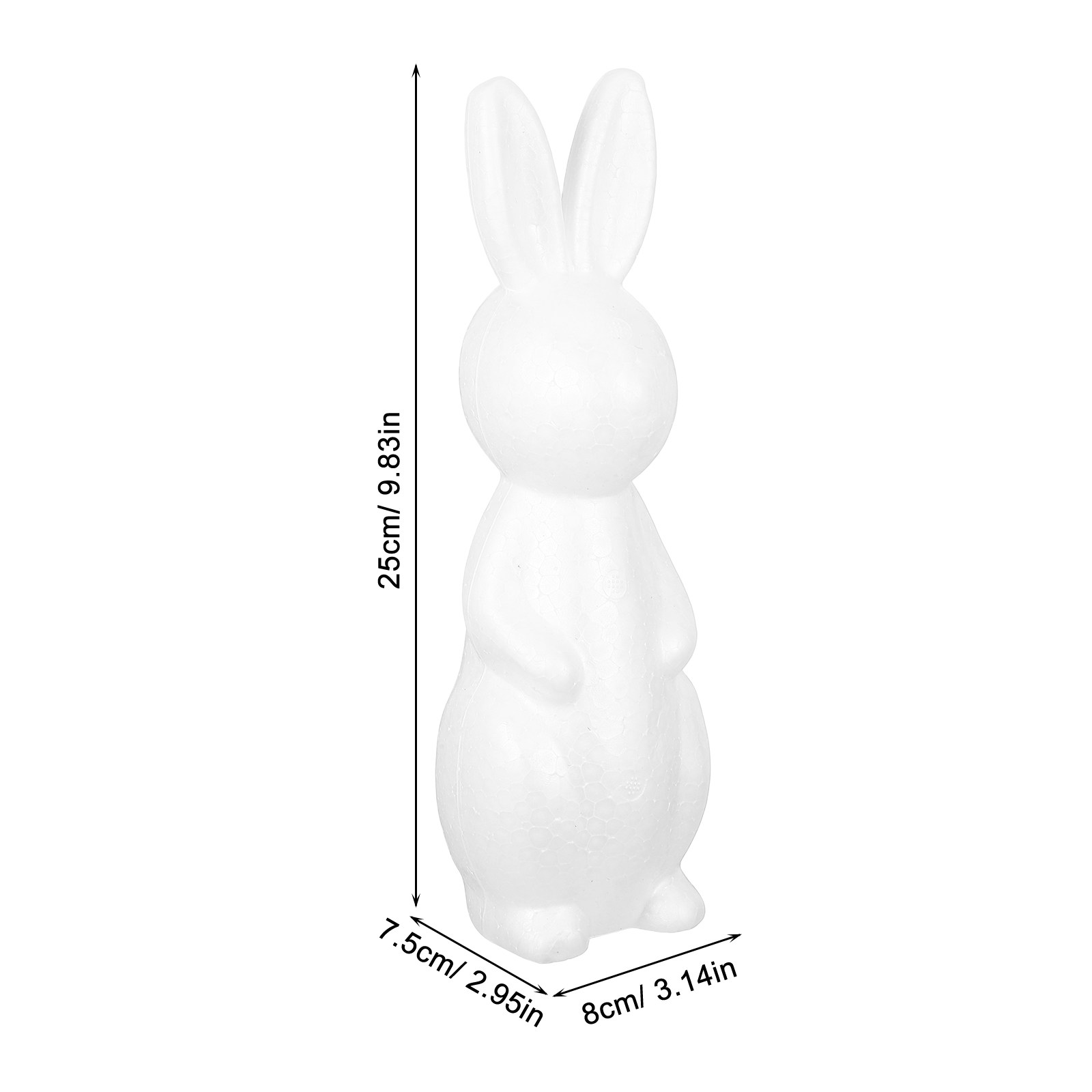 قطعتان من رغوة البوليسترين على - مراجعة Art Craft Rabbit وسعره