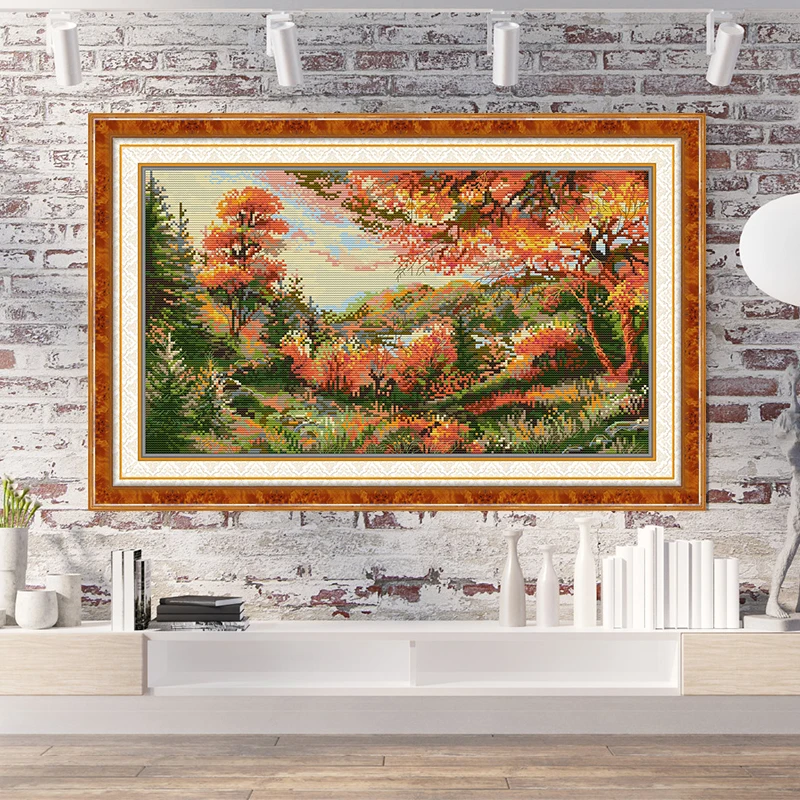 الخريف مشهد نمط عبر الابره عدة - مراجعة Art And Craft Autumn وسعره