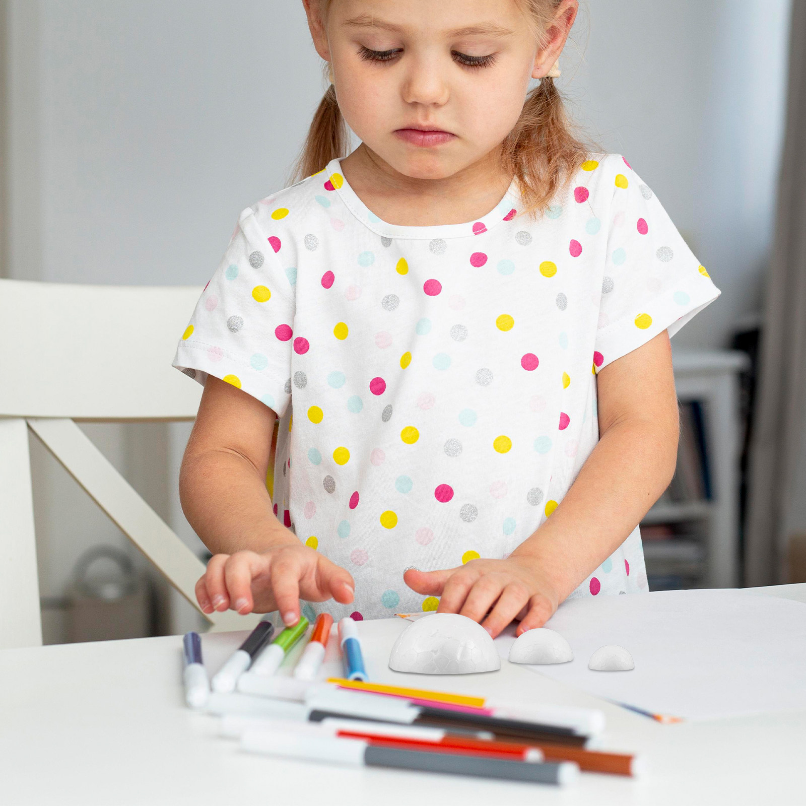 300 قطعة من نصف كرات الفوم الب - مراجعة Art Craft For Preschoolers وسعره