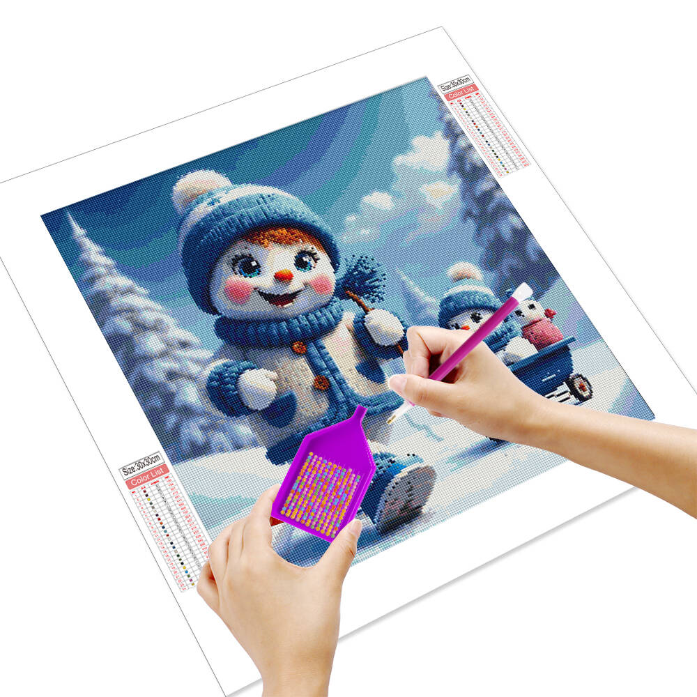لوحة ماسية خماسية دي من ديزني  - مراجعة Art Craft Winter وسعره