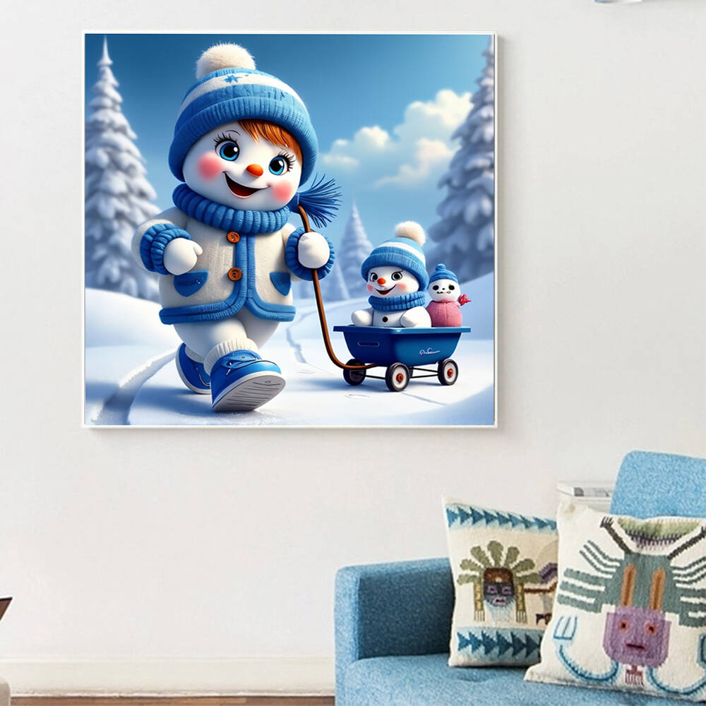 لوحة ماسية خماسية دي من ديزني  - مراجعة Art Craft Winter وسعره